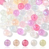 Rainbow Iridescent Plating Acrylic Beads MACR-YW0002-19D-1