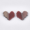 Resin & Walnut Wood Cabochons RESI-S358-89A-2