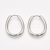 Tarnish Resistant 201 Stainless Steel Huggie Hoop Earrings STAS-T045-47B-1