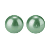 10mm About 100Pcs Glass Pearl Beads Green Tiny Satin Luster Loose Round Beads in One Box for Jewelry Making HY-PH0001-10mm-074-3