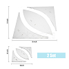 4/8 Inch Transparent Acrylic Quilting Templates DIY-WH0381-002-2