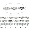 304 Stainless Steel Hollow Heart Link Chains CHS-K018-09P-2