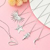 304 Stainless Steel Pendant Necklace for Women NJEW-JN04387-2