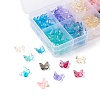 300Pcs Transparent Spray Painted Glass Charms X1-GLAA-LS0001-02-2