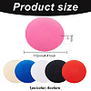 6Pcs 6 Colors Nylon Cloth Round Fascinator Hat Base for Millinery AJEW-FG0002-79-2