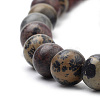 Natural Dendritic Jasper Beads Strands X-G-S259-10-8mm-3