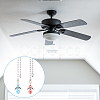 Faceted Glass Ceiling Fan Pull Chain Extenders FIND-AB00003-5