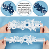 AHADEMAKER 2 Sets 2 Style Lace Elastic & Polyester Lace Bridal Garters AJEW-GA0004-75-3