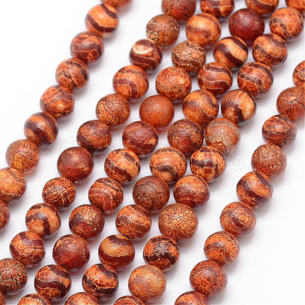 Cheap Tibetan Style Wave Pattern dZi Beads Online Store - Cobeads.com