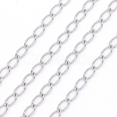 Tarnish Resistant 304 Stainless Steel Curb Chains/Twisted Chains CHS-L024-012P-1