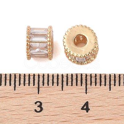 Brass Glass Beads KK-B100-014G-1