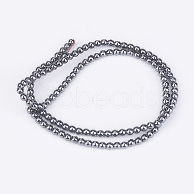 Non-Magnetic Synthetic Hematite Beads Strands G-D015-2-1