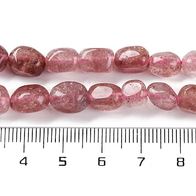 Natural Strawberry Quartz Beads Strands G-G146-A15-01-1