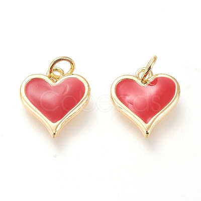 Real 18K Gold Plated Brass Charms X-KK-L006-019C-1