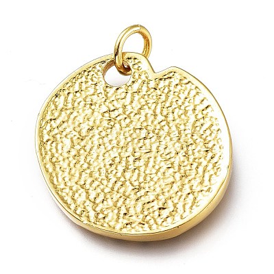 Real 18K Gold Plated Brass Enamel Pendants KK-A150-07G-RS-1