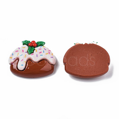 Christmas Theme Opaque Resin Decoden Cabochons CRES-N021-119-1