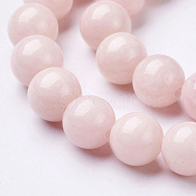 Natural Mashan Jade Round Beads Strands X-G-D263-8mm-XS02-1