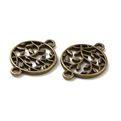 Tibetan Style Zinc Alloy Connector Charms FIND-WH0145-29AB-1