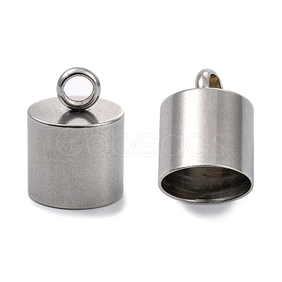 Tarnish Resistant Smooth Surface 201 Stainless Steel Cord Ends STAS-R063-97-1