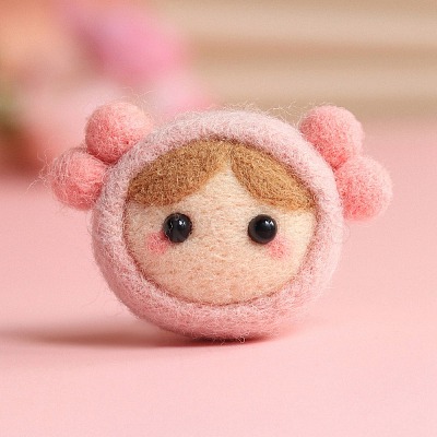 DIY Constellation Doll Keychain Needle Felting  Kit DIY-D068-01P-09-1