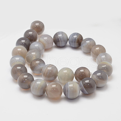 Natural Striped Agate/Banded Agate Bead Strands G-K155-D-14mm-02-1