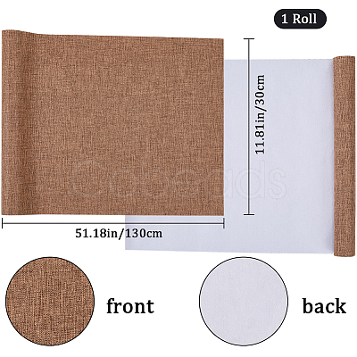 DIY Imitation Leather Fabric SENE-WH0003-37A-32-1