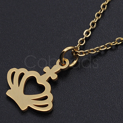 201 Stainless Steel Pendant Necklaces NJEW-S105-JN532-40-2-1