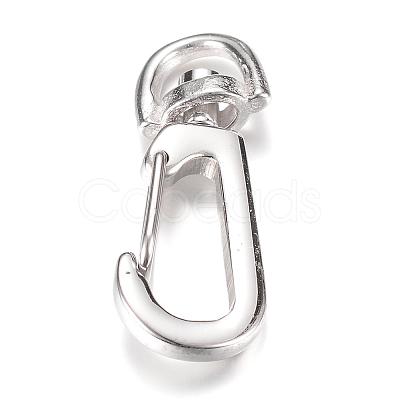 Tarnish Resistant 304 Stainless Steel Swivel Clasps STAS-R065-79-1