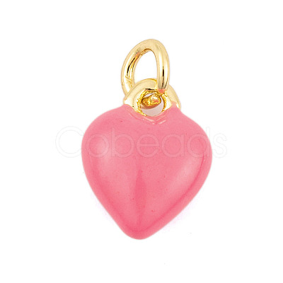 Rack Plating Brass Enamel Pendants KK-P269-10G-02-1