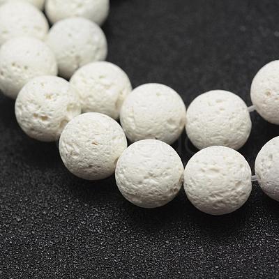 Unwaxed Natural Lava Rock Beads Strands G-J367-01-6mm-1