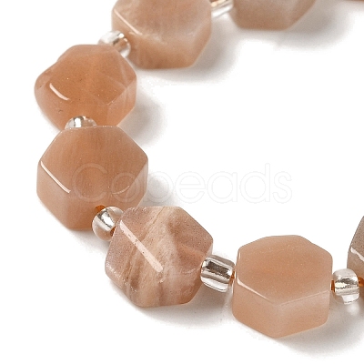 Natural Sunstone Beads Strands G-P534-A09-01-1