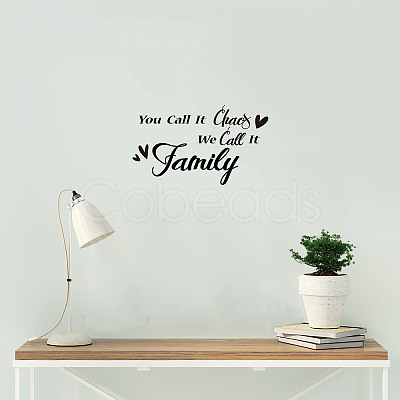 Rectangle with Word PVC Wall Stickers DIY-WH0228-122-1