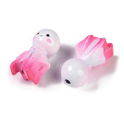 Spray Painted Alloy Beads FIND-G076-04G-1