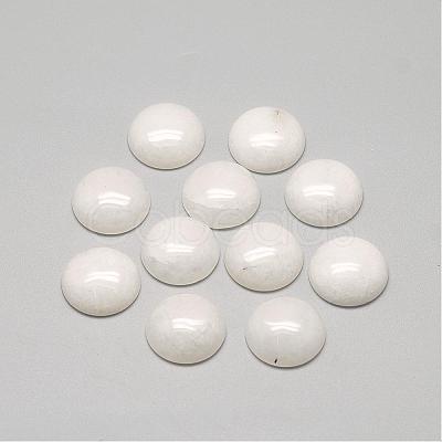 Natural White Jade Cabochons G-R416-10mm-11-1