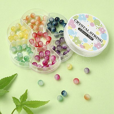 DIY Imitatin Jade Bracelet Making Kit DGLA-YW0001-13-1