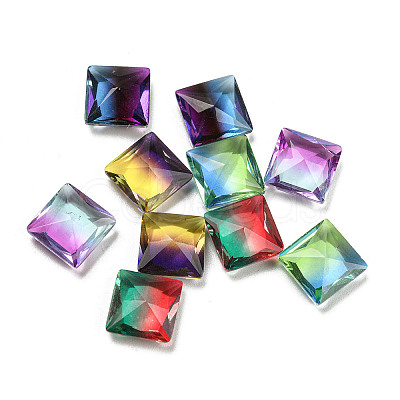 Glass Rhinestone Cabochons GLAA-A006-03-1