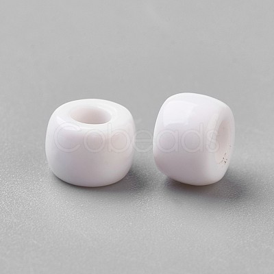 European Resin Large Hole Beads RESI-WH0002-06J-1