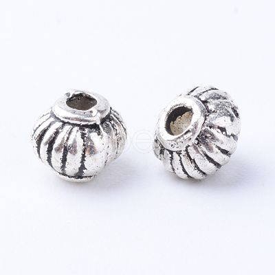 Tibetan Style Alloy Spacer Beads TIBE-Q063-23AS-RS-1