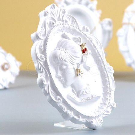 Resin Earring Jewelry Cameo Display Stand EDIS-H035-01-1