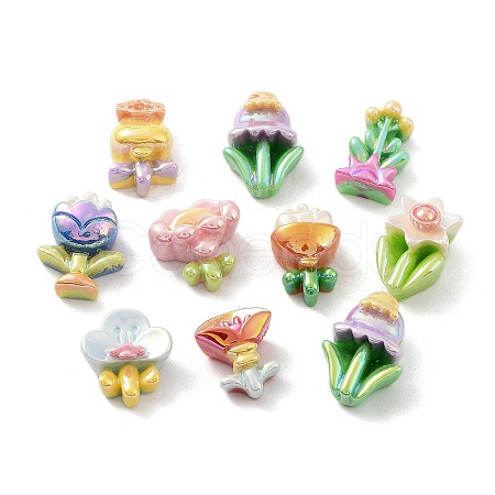 Spring Theme Opaque Resin Decoden Cabochons RESI-D010-06-1