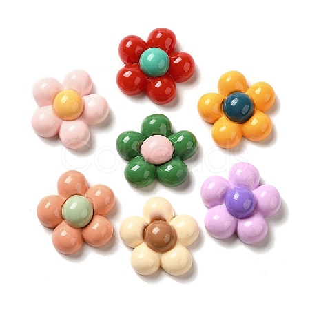 Opaque Resin Decoden Cabochons RESI-B023-07-1