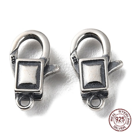 925 Thailand Sterling Silver Lobster Claw Clasps STER-D003-33AS-1