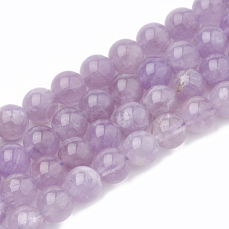 Natural Amethyst Beads Strands G-S333-6mm-009-1
