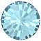 Preciosa&reg MAXIMA Crystal Round Stones, Czech Crystal, Dura Foiling, Round(431 11 615 Chaton), 60010 Aqua Bohemica, SS18(4.2~4.4mm)