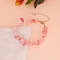 Natural Strawberry Quartz Chips Link Bracelets for Women, Nuggets, 6-1/4 inch(16cm)