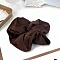 Cloth Hair Ties, Hair Accessories for Women Girls, Coconut Brown, 185mm