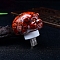 Resin Pig Shape USB Night Light, with Natural Carnelian Chips inside Night Lamp for Bedroom Home Decor, 58x39x48mm