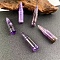 Natutal Amethyst Bullet Figurines Statues for Home Desk Decorations, 40x10mm