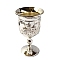 Altar Chalice, Alloy Chalice Cup, Mosque Pattern Altar Goblet, Ritual Tableware for Communions, Platinum, 30x70mm