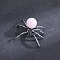 Natural Rose Quartz Halloween Home Party Decorations, Spider, 40x47mm